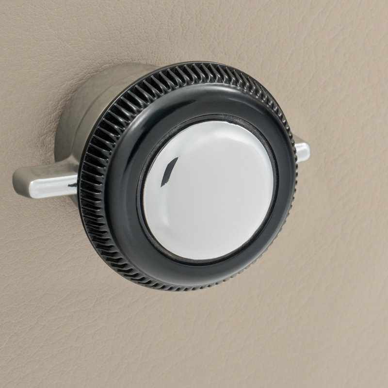 RETROSOUND vorderer Bedienknopf, Kunststoff, verchromt – Bild 9