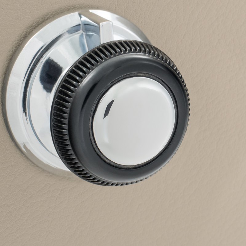 RETROSOUND vorderer Bedienknopf, Kunststoff, verchromt – Bild 10