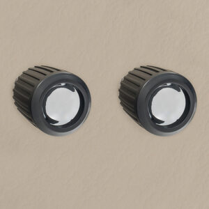 Alternative view of RETROSOUND vorderer Bedienknopf, Kunststoff, verchromt/schwarz