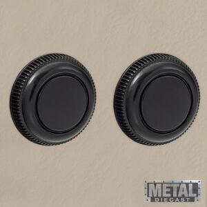 Alternative view of RETROSOUND vorderer Bedienknopf, Metall, schwarz lackiert