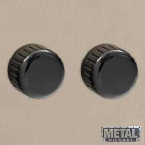 Alternative view of RETROSOUND vorderer Bedienknopf, Metall, schwarz lackiert