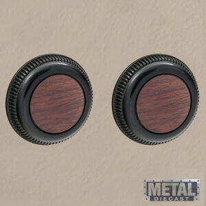 Alternative view of _RETROSOUND vorderer Bedienknopf, Metall, schwarz lackiert