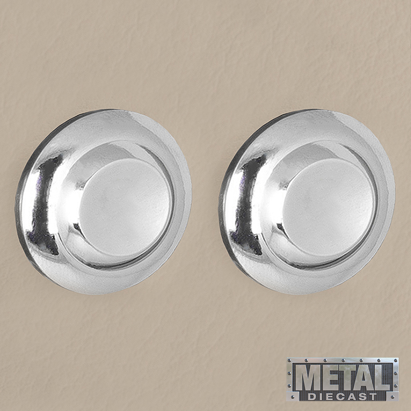 RETROSOUND vorderer Bedienknopf, Metall, verchromt – Bild 2