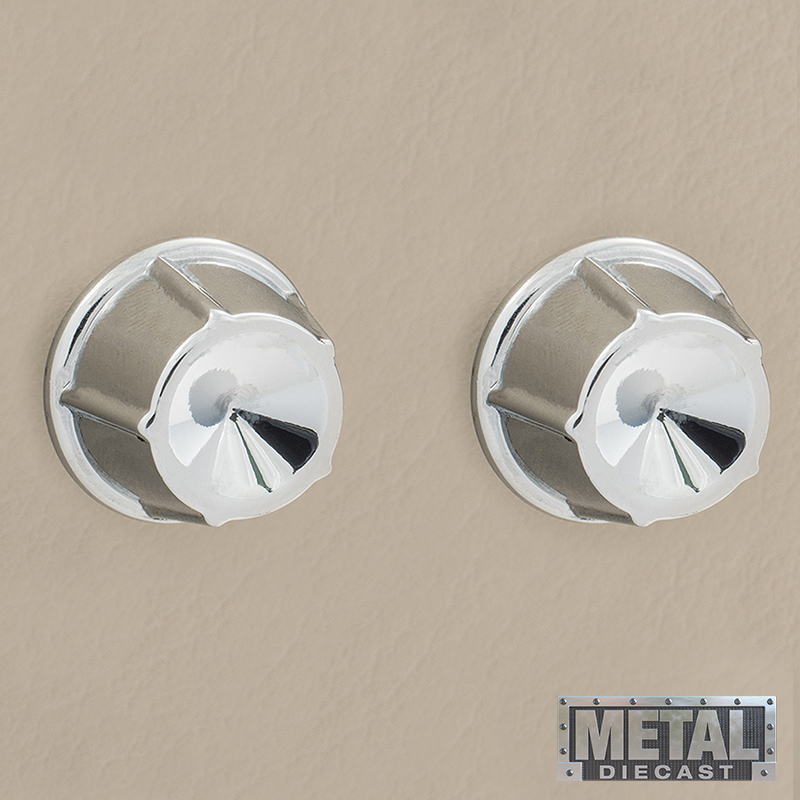 RETROSOUND vorderer Bedienknopf, Metall, verchromt – Bild 2