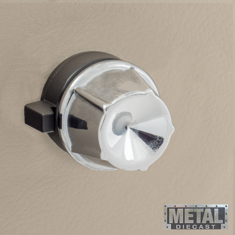 RETROSOUND vorderer Bedienknopf, Metall, verchromt – Bild 3