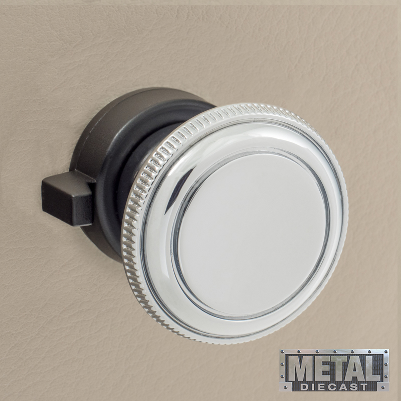 RETROSOUND vorderer Bedienknopf, Metall, verchromt – Bild 3