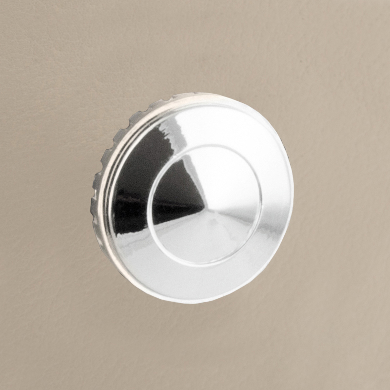 RETROSOUND vorderer Bedienknopf, Metall, verchromt