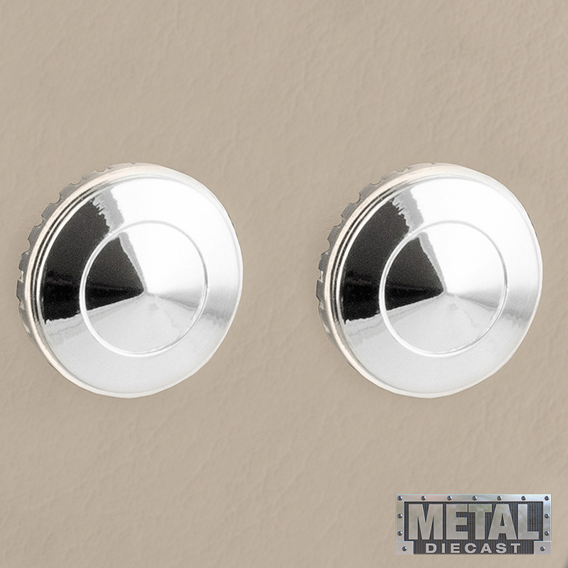 RETROSOUND vorderer Bedienknopf, Metall, verchromt – Bild 2