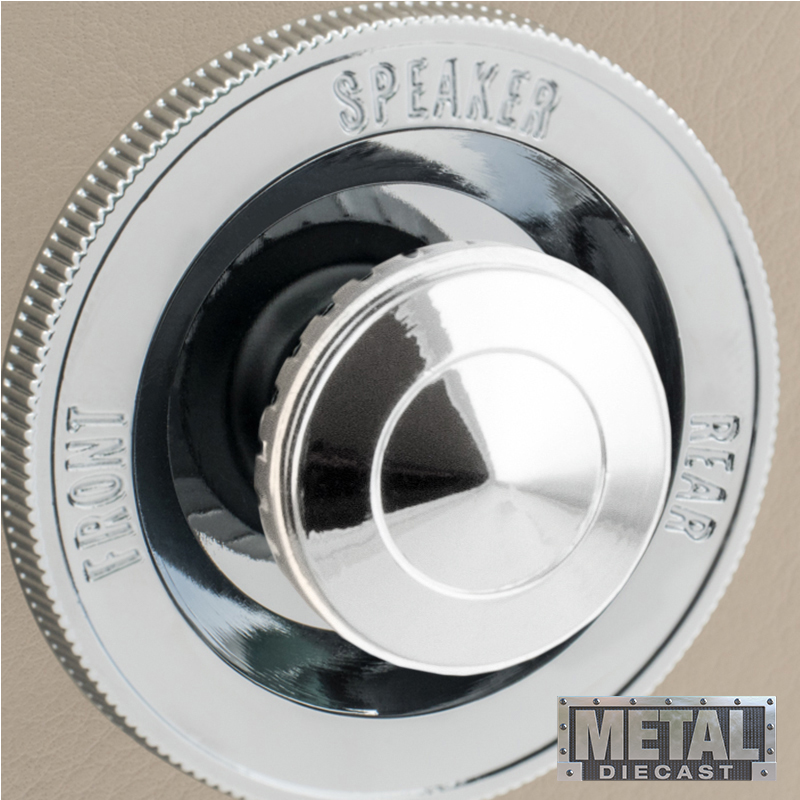 RETROSOUND vorderer Bedienknopf, Metall, verchromt – Bild 11