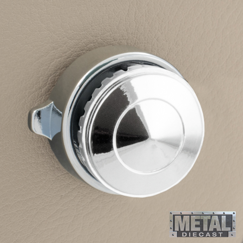 RETROSOUND vorderer Bedienknopf, Metall, verchromt – Bild 3