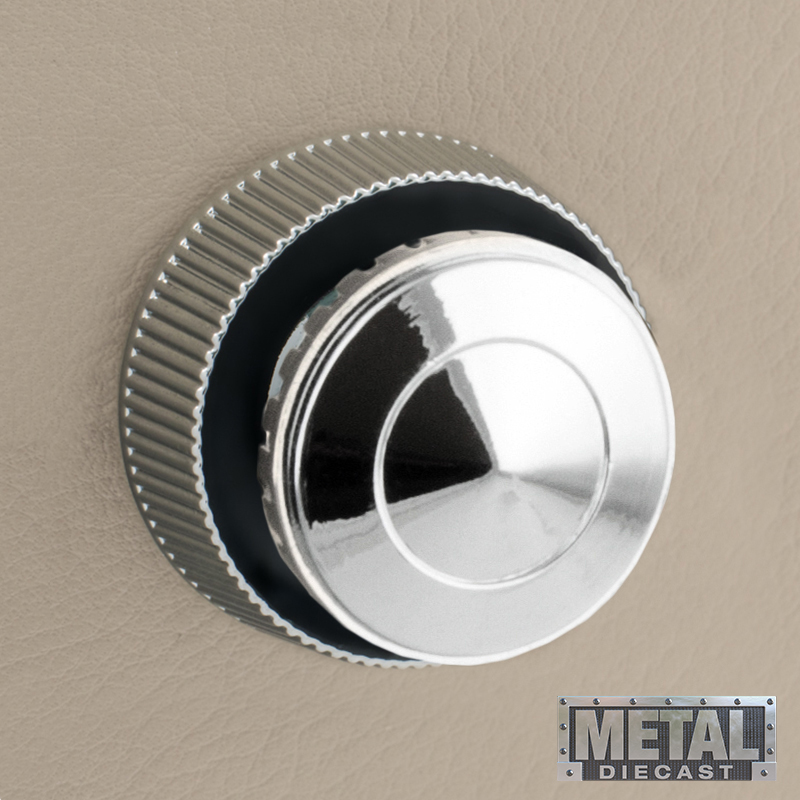 RETROSOUND vorderer Bedienknopf, Metall, verchromt – Bild 10