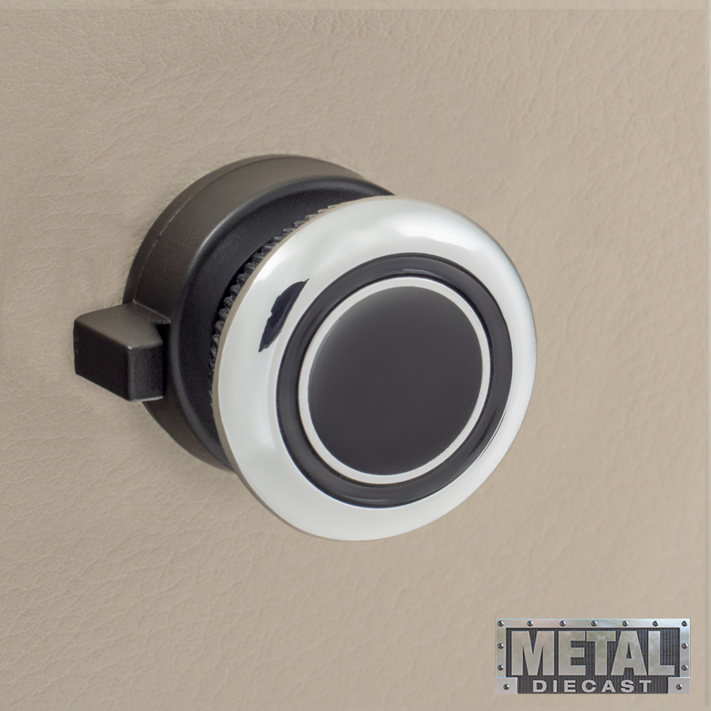 RETROSOUND vorderer Bedienknopf, Metall, verchromt, schwarz lackiert – Bild 3