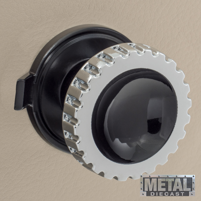 RETROSOUND vorderer Bedienknopf, Metall, verchromt, schwarz lackiert – Bild 6