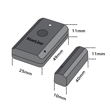 STARLINE Sensor für Kontakt und Bewegung (schwarz) – Bild 6