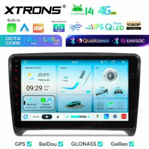 Android 14 Autoradio Octa Core 8+128GB LTE GPS Navi für AUDI TT MK2 8J 06-12++