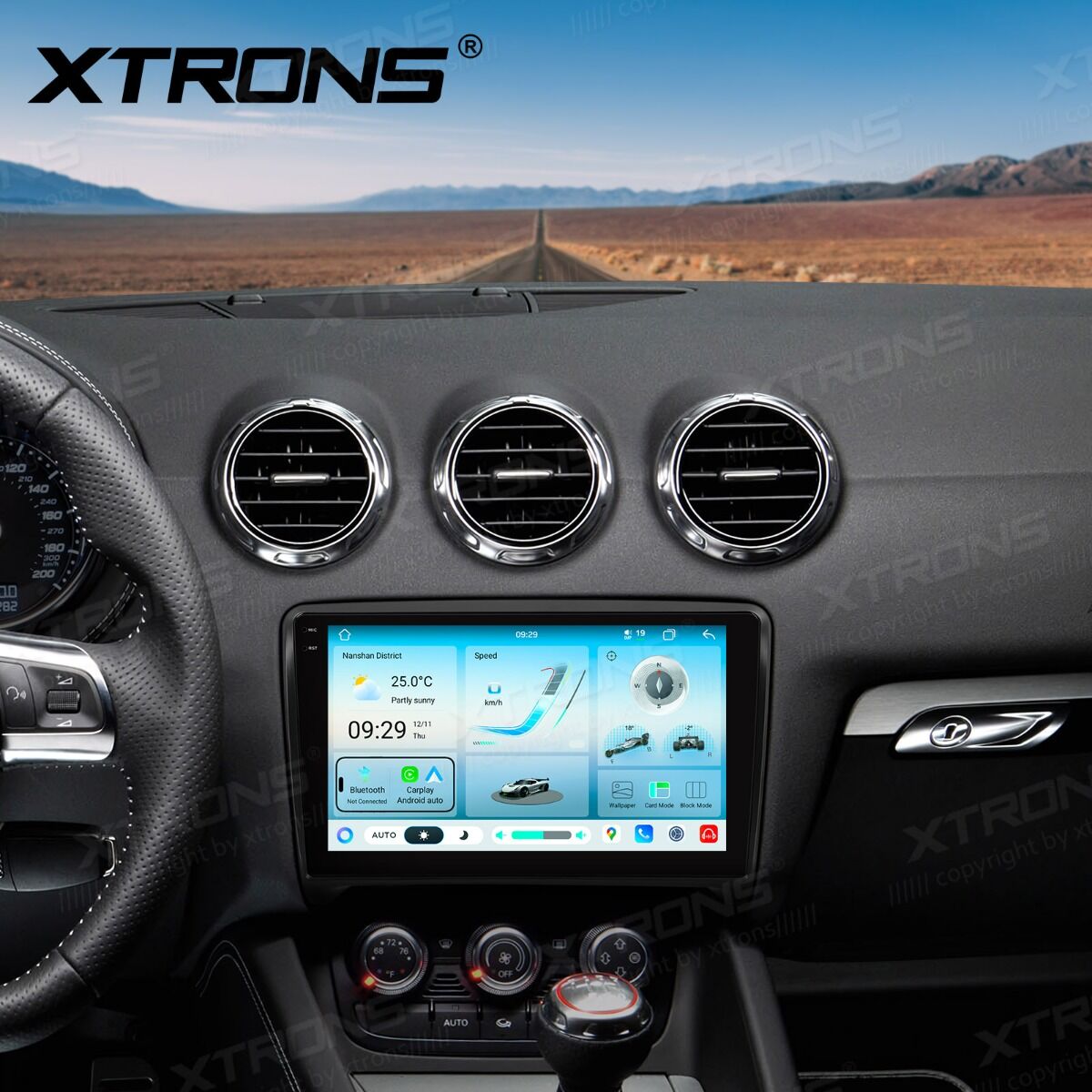 Android 14 Autoradio Octa Core 8+128GB LTE GPS Navi für AUDI TT MK2 8J 06-12++ – Bild 3