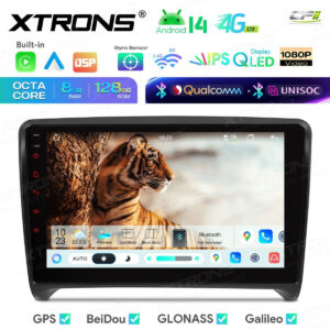 Android 14 Autoradio Octa Core 8+128GB LTE GPS Navi für AUDI TT MK2 8J 06-12++ – Bild 6
