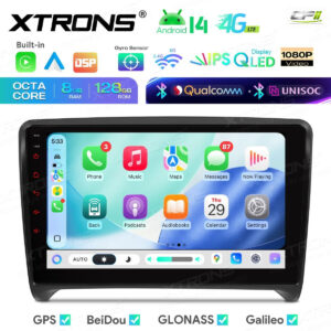 Android 14 Autoradio Octa Core 8+128GB LTE GPS Navi für AUDI TT MK2 8J 06-12++ – Bild 10