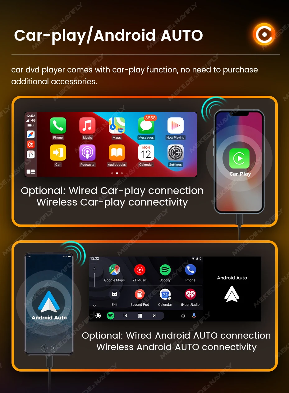 1Din Wireless CarPlay Android AUTO HD touch screen Universal 6,86'' Auto Radio FM Stereo MP5 multimedia-player BT TF port Kamera All-in-One Maschine Elektrogeräte für Kraftfahrzeuge