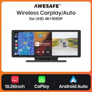Android Auto 4K DVR GPS Navigation Video Recorder Dashboard Dual Len Multimedia Universal 8Core 1DIN 2DIN