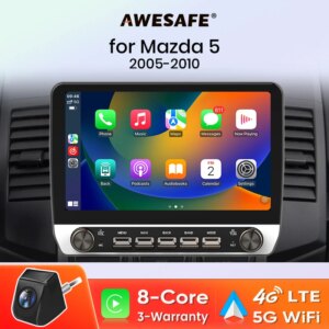Android Autoradio für Mazda 5 2005-2010 4G-LTE 8-Croe RDS DSP IPS Drahtloses CarPlay