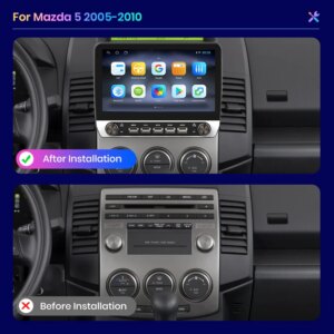Alternative view of Android Autoradio für Mazda 5 2005-2010 4G-LTE 8-Croe RDS DSP IPS Drahtloses CarPlay