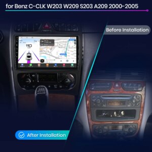 Alternative view of Android Autoradio für Mercedes Benz CLK-Klasse w209 a209 C-Klasse w203 s203 Stereo Multimedia 8Core Carplay