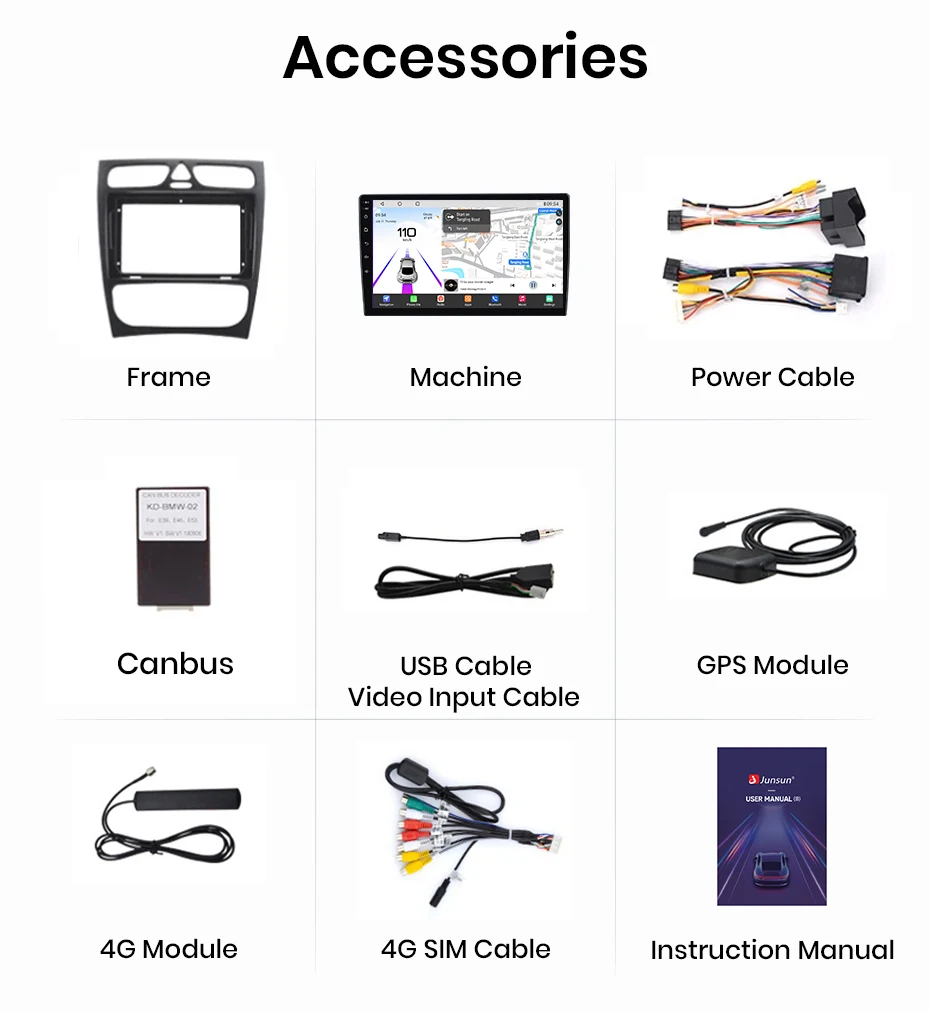 Awesafe qualcomm chip 8 core 4g android13 drahtloses carplay für mercedes benz clk-klasse w209 a209 c-klasse w203 s203 stereo