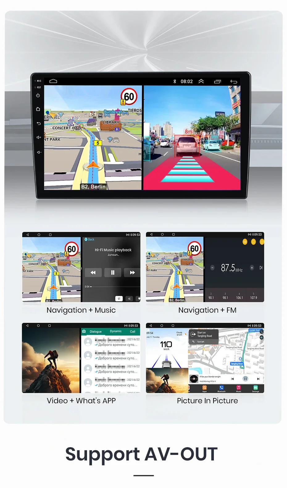 Awesafe qualcomm chip 8 core 4g android13 drahtloses carplay für mercedes benz clk-klasse w209 a209 c-klasse w203 s203 stereo