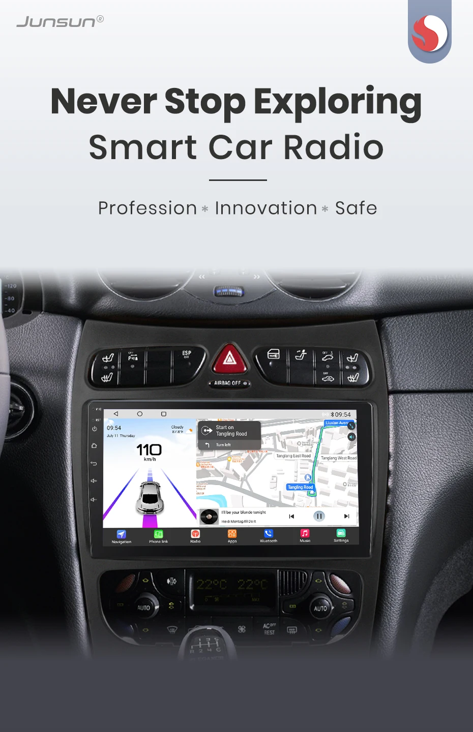 Awesafe qualcomm chip 8 core 4g android13 drahtloses carplay für mercedes benz clk-klasse w209 a209 c-klasse w203 s203 stereo