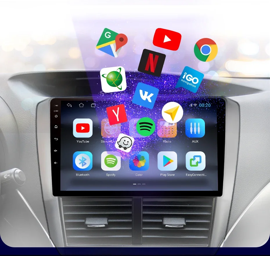 Awesafe Wireless Carplay Android Auto Autoradio für Subaru Förster 3 sh 2007 2008 2009 2010 2011 2011 2012 2013 für Impreza gh