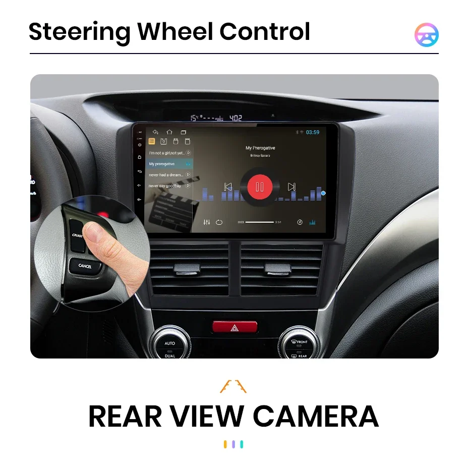 Awesafe Wireless Carplay Android Auto Autoradio für Subaru Förster 3 sh 2007 2008 2009 2010 2011 2011 2012 2013 für Impreza gh