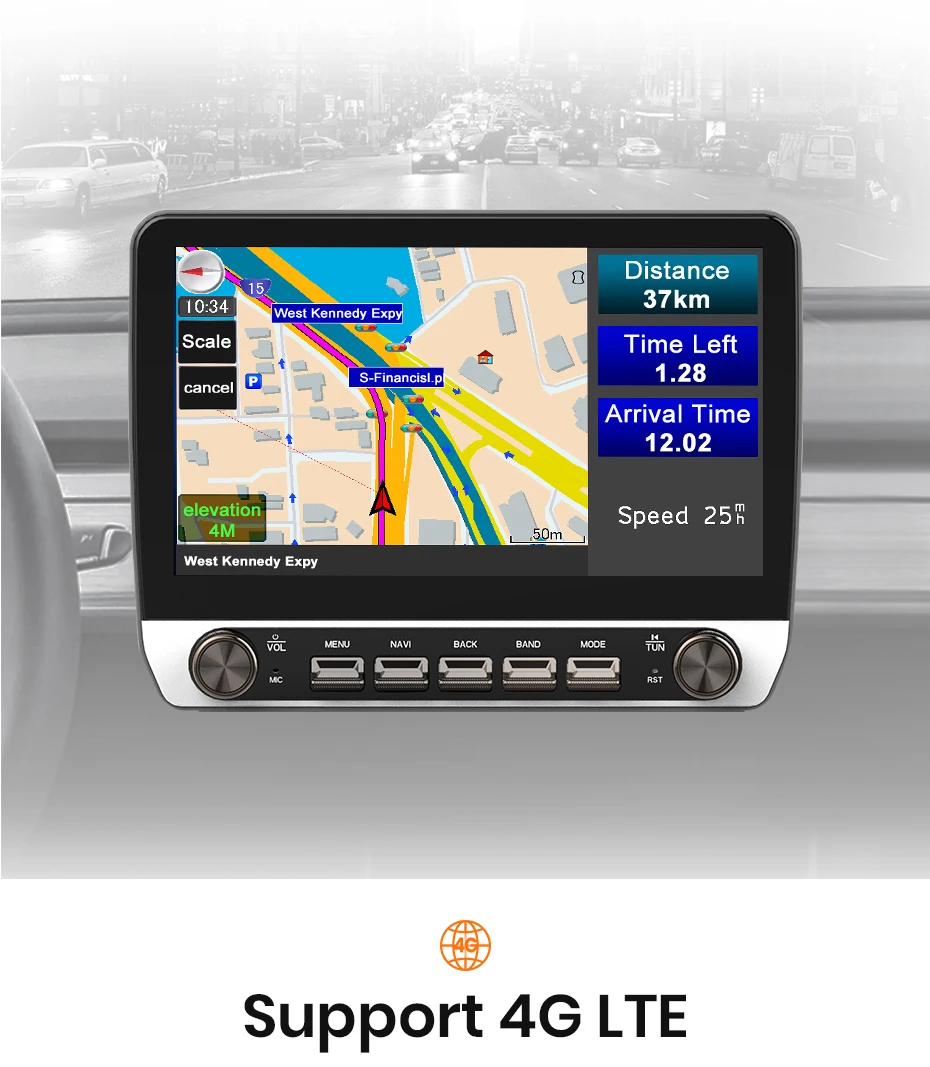AWESAFE Autoradio für Peugeot 407 cc SW 407CC 2004-2011, kabelloses Carplay, Android Auto Stereo mit Tasten, Multimedia, GPS, 4G