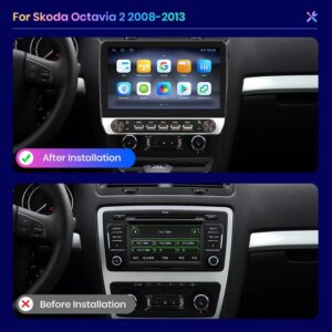 Alternative view of Android Autoradio für SKODA Octavia 2 A5 2008-2013 Kabelloses Carplay Multimedia GPS 4G 8Core