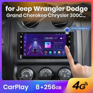 Alternative view of Android Autoradio für Jeep Wrangler Dodge Grand Cherokee Chrysler 300c Patriot Commander Kaliber Carplay 2Din 4K Multimedia