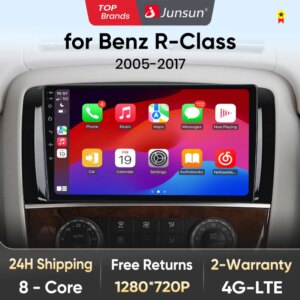 Android Autoradio Für Mercedes Benz R-Klasse 2005-2017 Drahtlose Carplay Android Auto 4G Auto Intelligente Systeme GPS Navi