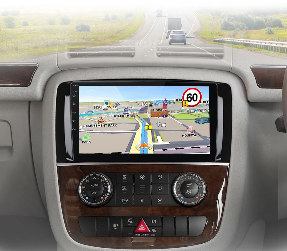 Junsun AI Stimme Auto Radio Für Mercedes Benz R-Klasse 2005-2017 Drahtlose Carplay Android Auto 4G auto Intelligente Systeme GPS Navi