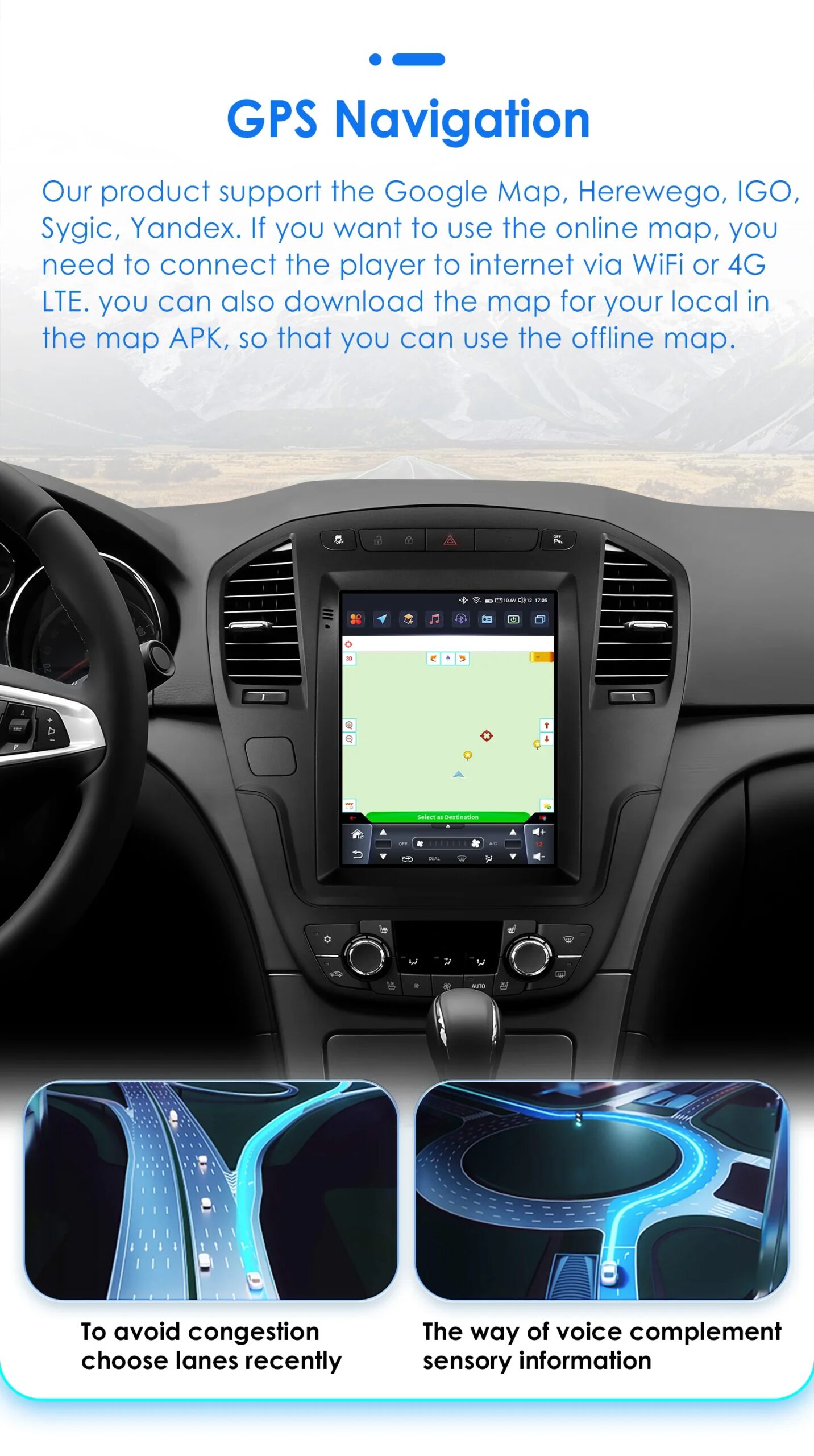 Android 14 Autoradio für Opel Insignia Buick Regal 2009–2013 für Tesla Style Stereo GPS Carplay Android Auto Multimedia Player