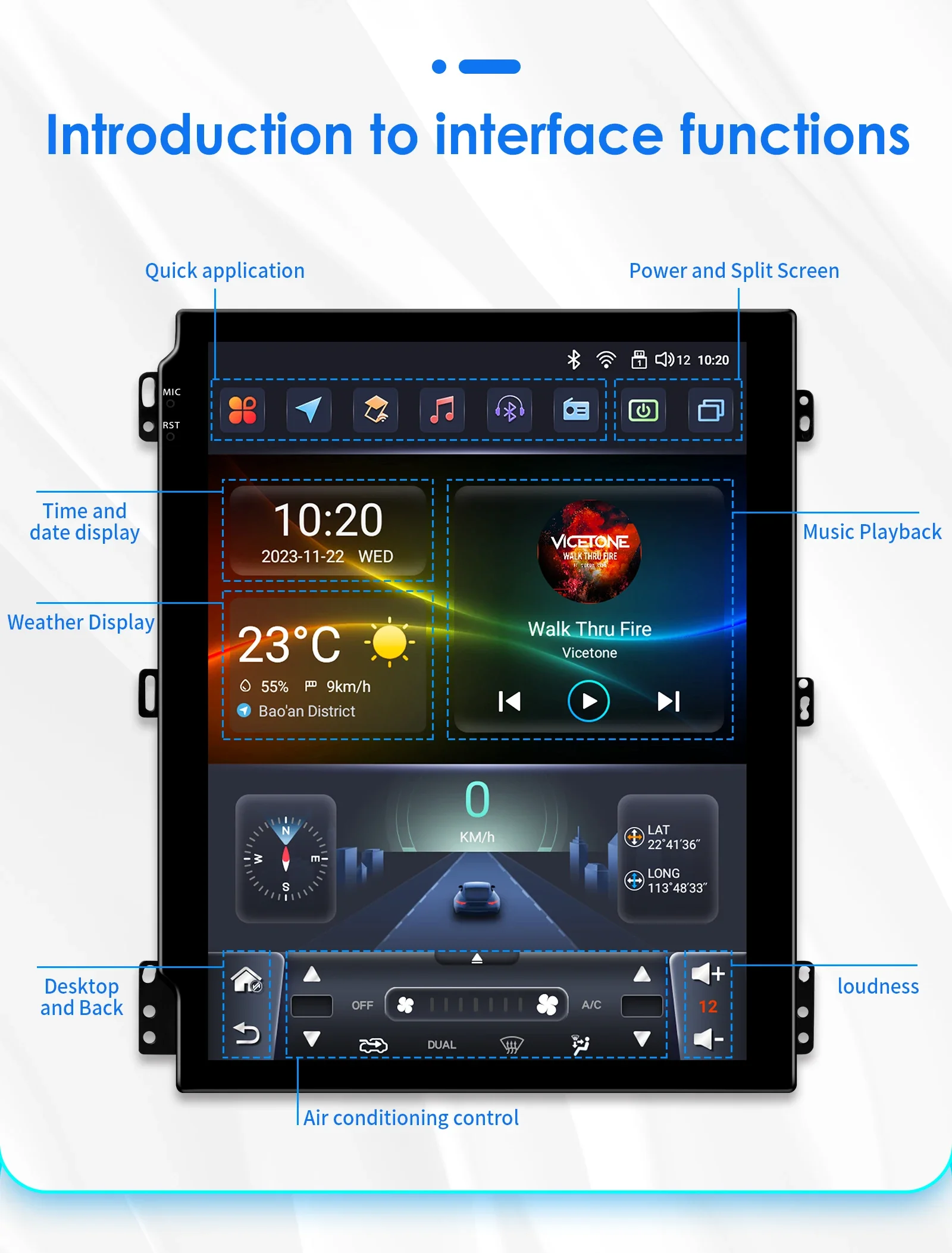 Android 14 Autoradio für Opel Insignia Buick Regal 2009–2013 für Tesla Style Stereo GPS Carplay Android Auto Multimedia Player