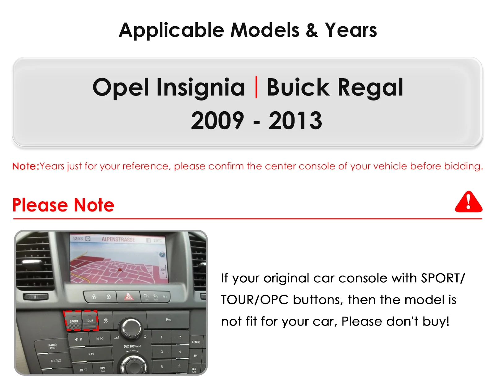 Android 14 Autoradio für Opel Insignia Buick Regal 2009–2013 für Tesla Style Stereo GPS Carplay Android Auto Multimedia Player
