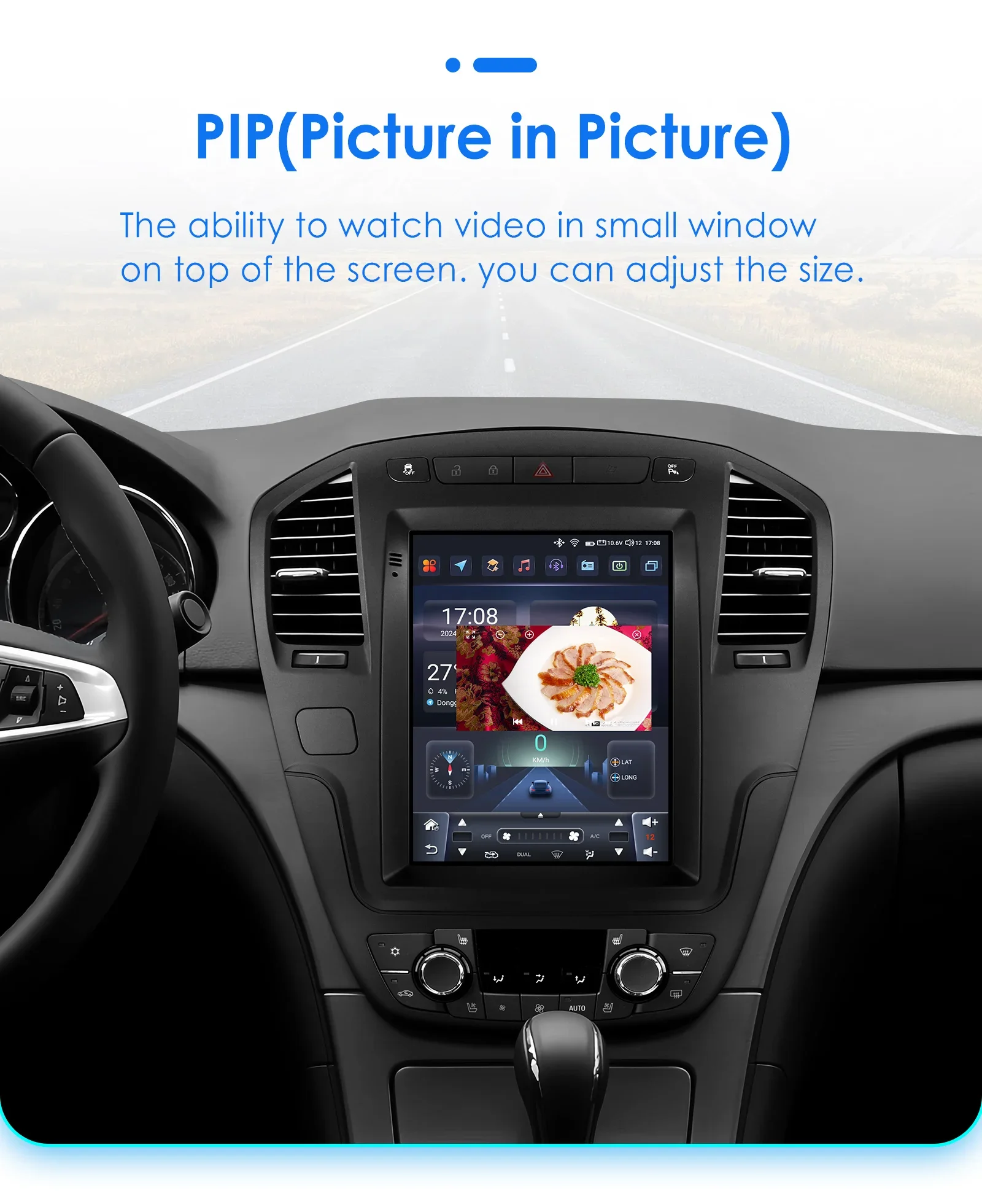 Android 14 Autoradio für Opel Insignia Buick Regal 2009–2013 für Tesla Style Stereo GPS Carplay Android Auto Multimedia Player