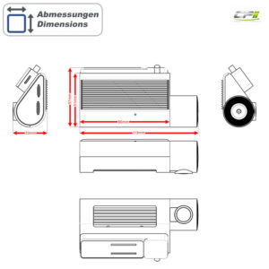 AMPIRE 2-Kanal Dashcam, 2K Front, 1080p Heck, 4G LTE, WLAN, GPS, inkl. 64GB – Bild 7