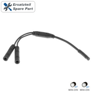 AMPIRE Adapterkabel 8P MINI-DIN (F) auf 2x 4P MINI-DIN (M)