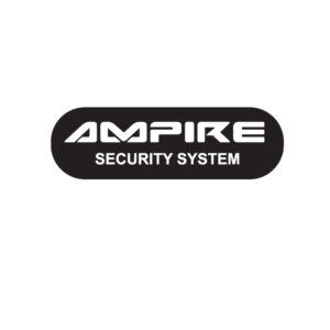 AMPIRE Alarmanlagen Fensteraufkleber "Security System", klein