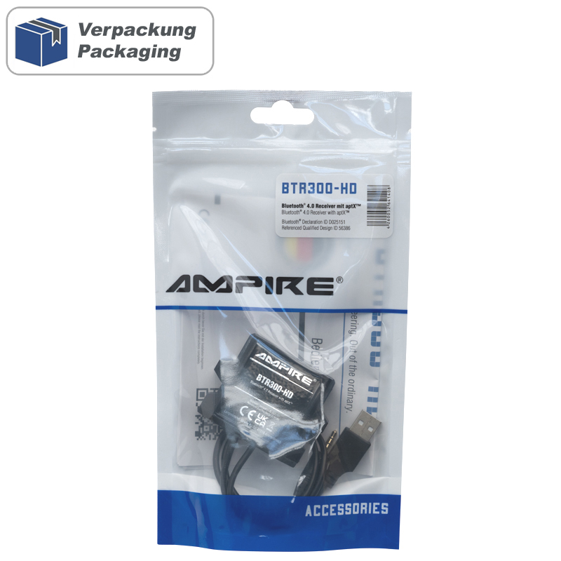 AMPIRE Bluetooth® Audio Empfänger mit 3.5mm Klinkenstecker, USB-A – Bild 9