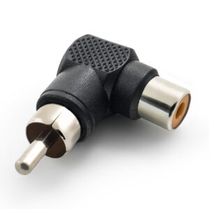 AMPIRE Cinch-Winkeladapter, 1 Kanal (Stecker/Buchse)