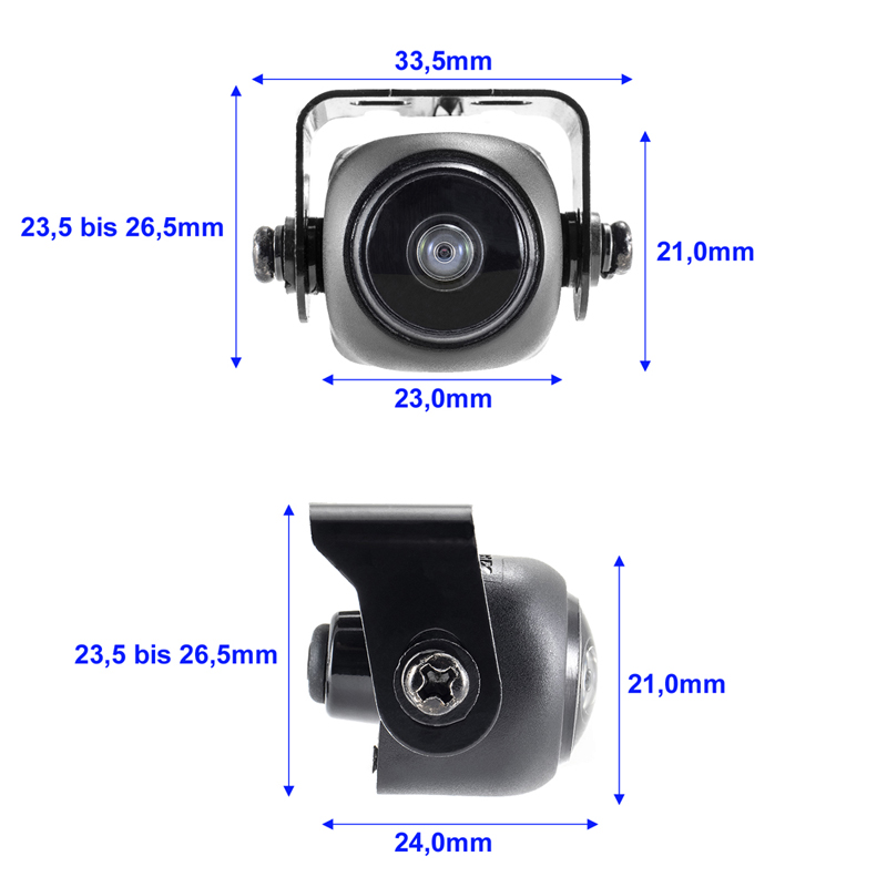 AMPIRE Mini Rückfahrkamera (AHD 1080P 25F/CVBS NTSC) 180° – Bild 8