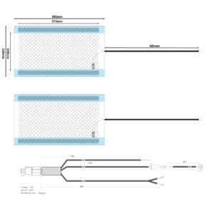 Alternative view of AMPIRE Sitzheizung, 2x 650x320mm, Schalter 2-stufig, 12 Volt
