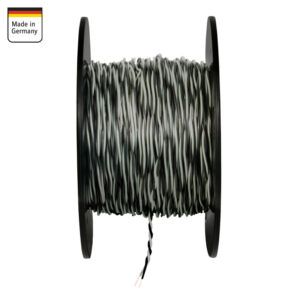 Alternative view of AMPIRE Verdrilltes Kabel GRAU/SCHWARZ 0,5mm², 150m Spule, 100% Kupfer