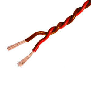 AMPIRE Verdrilltes Kabel ROT/BRAUN 0,5mm², 150m Spule, 100% Kupfer